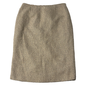 🌼 5/$25 Sale 🌼 New York & Company Gold Tan Tweed Pencil Skirt 8 Office Classic